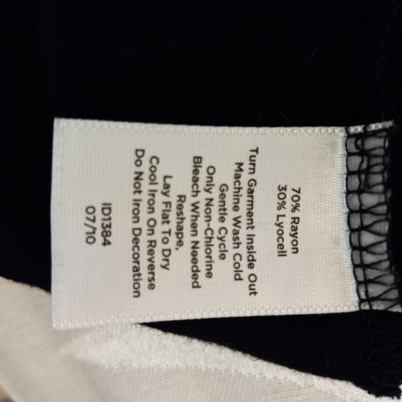 Talbots black 1xp beaded wide crew neck top - Picture 5 of 5